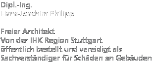 Hans-Joachim Philipp, Sachverständiger